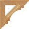 Ekena Millwork Merced Traditional Rough Sawn Bracket, Western Red Cedar, 4"W x 24"D x 24"H BKT04X24X24MRC01RWR - alternate 4